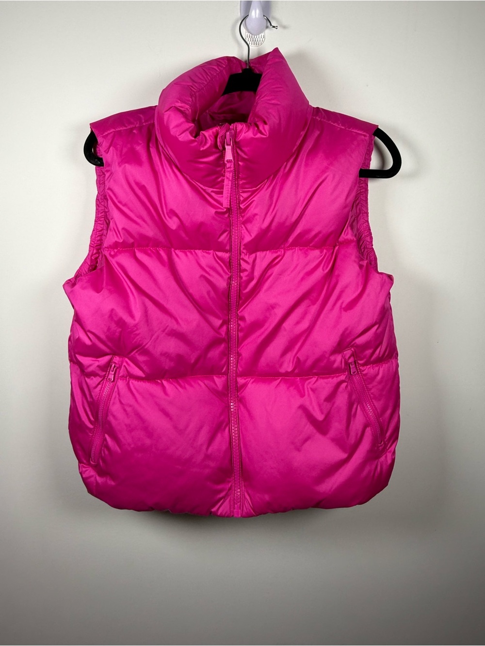 💙OLD NAVY | Pink Magenta Short Puffer Vest Size XS